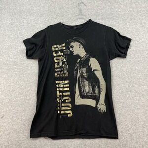 Justin Bieber Believe Tour 2013 Tee Black T-Shirt Size S Adult/ Womens